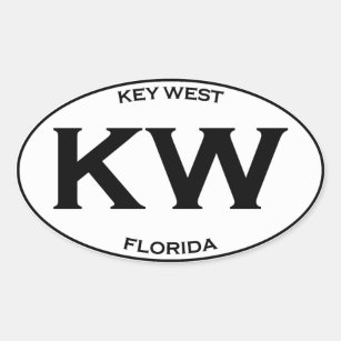 Sticker Ovale Kilowatt-Kew la Floride occidentale