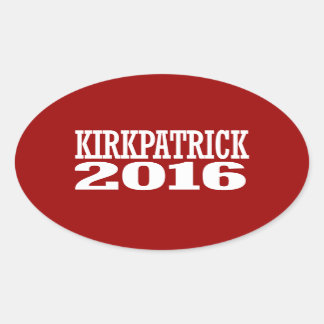 Sticker Ovale Kirkpatrick - Ann Kirkpatrick 2016