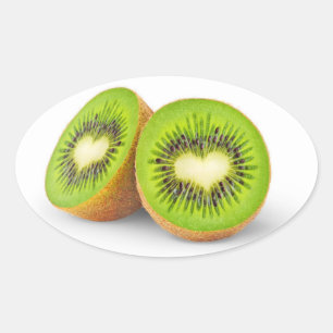 Sticker Ovale Kiwi