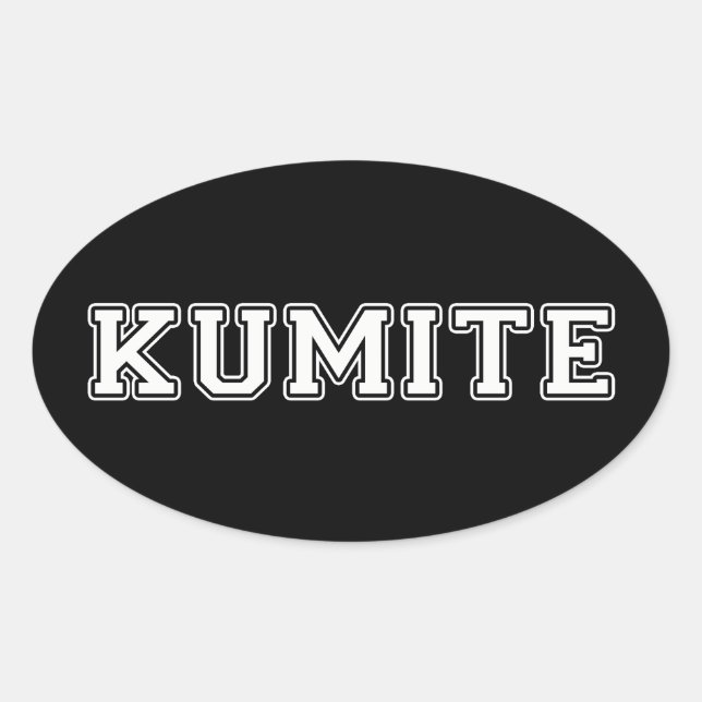 Sticker Ovale Kumite (Devant)