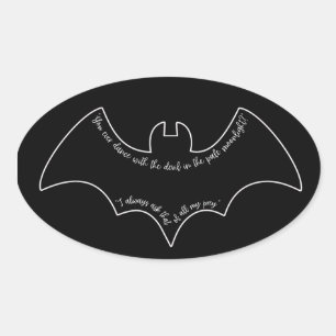 Sticker Ovale La citation de Joker de Batman (1989)