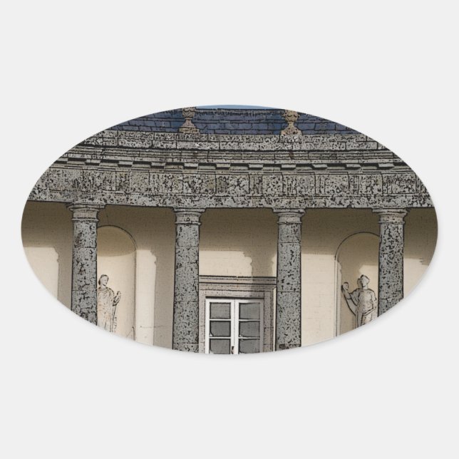 Sticker Ovale La Grande Maison (Devant)