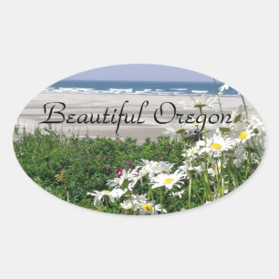 Sticker Ovale "La marguerite estivale"