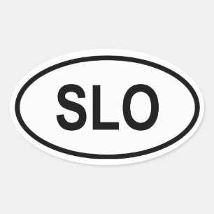 Sticker Ovale La Slovénie "SLO "