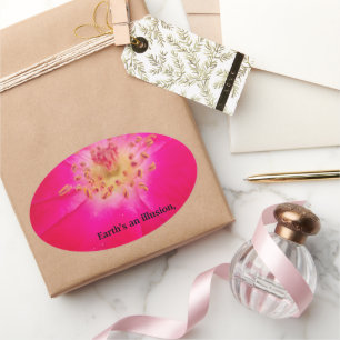 Sticker Ovale La Terre est une illusion