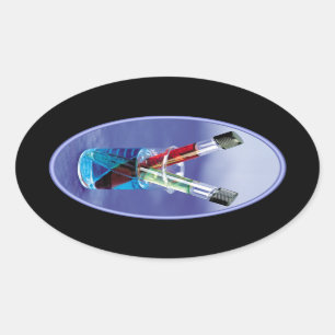 Sticker Ovale Laboratoires de Tubes et Beaker