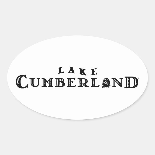 Sticker Ovale Lac Cumberland (Devant)
