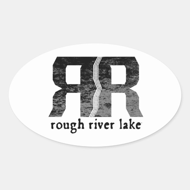 Sticker Ovale Lac Rough (Devant)