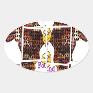 Sticker Ovale L'Afrique c'est là que j'ai trouvé l'amour