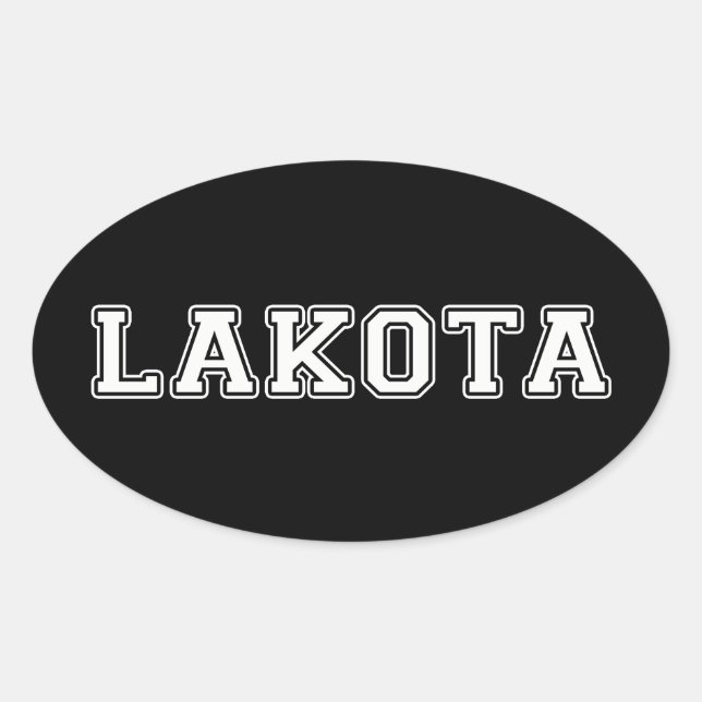 Sticker Ovale Lakota (Devant)