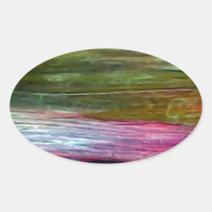 Sticker Ovale L'art accidentel