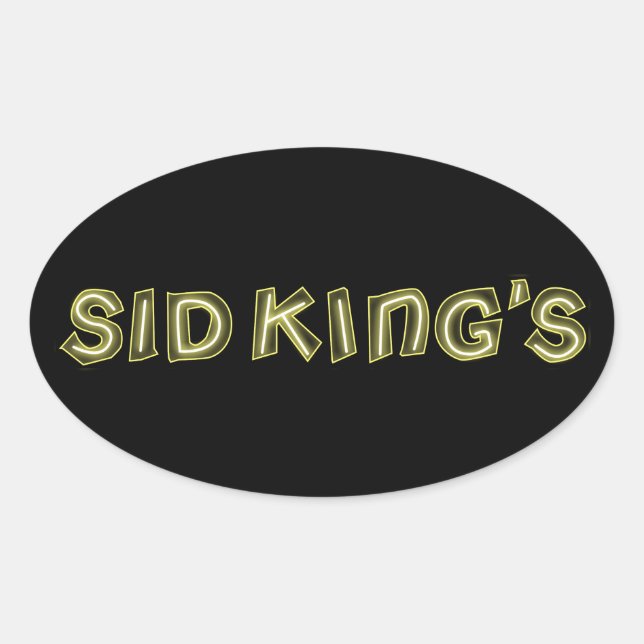 Sticker Ovale le club de sid king (Devant)