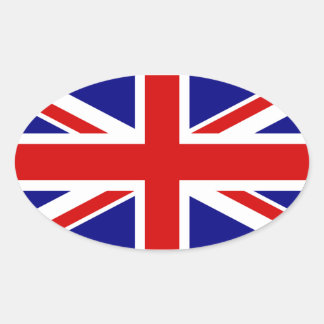 Sticker Ovale Le drapeau Union Jack