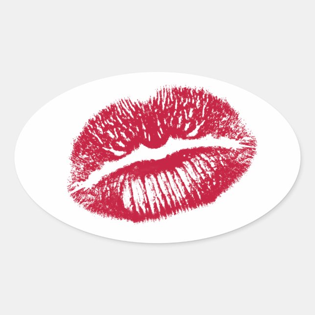 Sticker Ovale Le Kiss (Devant)