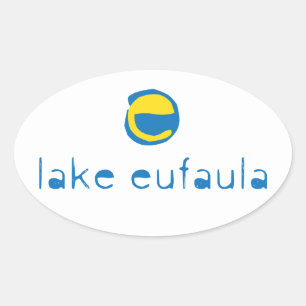 Sticker Ovale Le lac Eufaula