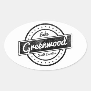 Sticker Ovale Le lac Greenwood