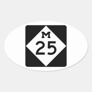 Sticker Ovale Le Michigan M-25