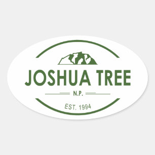 Sticker Ovale Le Parc national de Joshua Tree