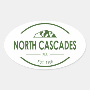 Sticker Ovale Le Parc national de North Cascades