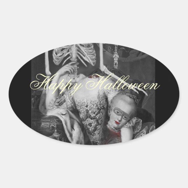 Sticker Ovale Le portrait (Devant)