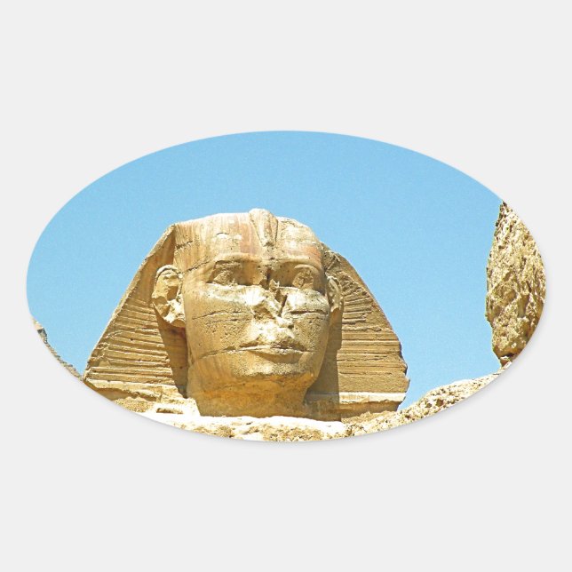 Sticker Ovale Le sphinx (Devant)