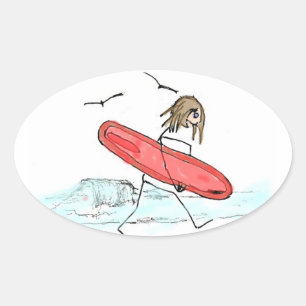 Sticker Ovale L'école est dehors