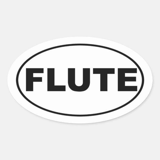 Sticker Ovale Lecteur de flux (Devant)