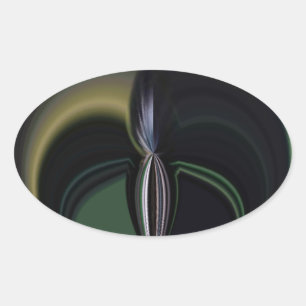 Sticker Ovale L'embellie d'Aurora : le kaléidoscope cosmique