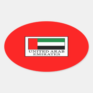Sticker Ovale Les Emirats Arabes Unis