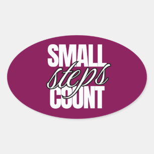 STICKER OVALE LES PETITS PAS COMPTE