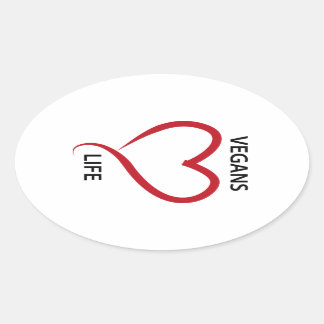 Sticker Ovale Les Vegas aiment la vie