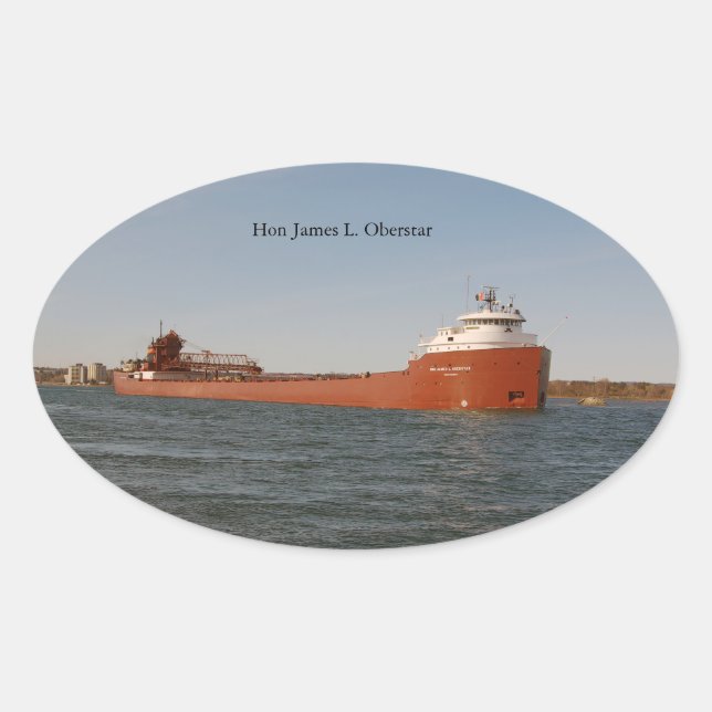 Sticker Ovale L'honorable James L. Oberstar (Devant)