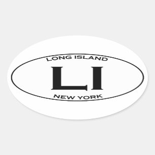 Sticker Ovale LI - logo d'ovale du Long Island