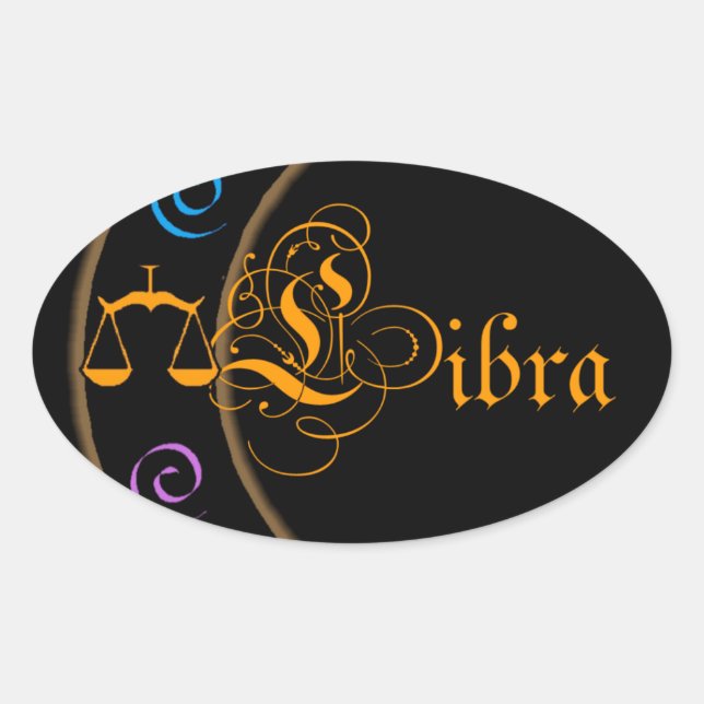 Sticker Ovale Libra (Devant)