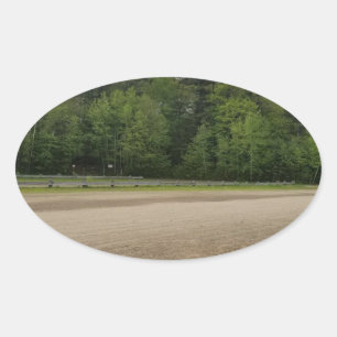 Sticker Ovale Lieux simples