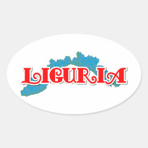 Sticker Ovale Ligurie