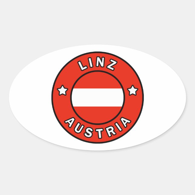 Sticker Ovale Linz Autriche (Devant)