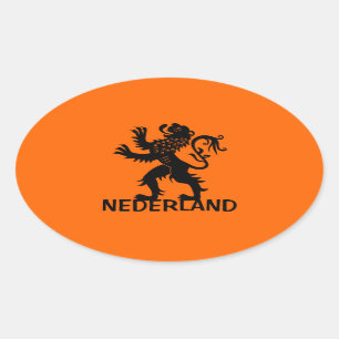 Sticker Ovale Lion Nederland