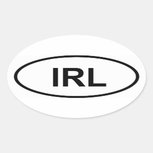 Sticker Ovale L'Irlande "IRL "