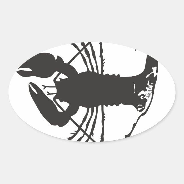 STICKER OVALE LOBSTER CAPE COD (Devant)