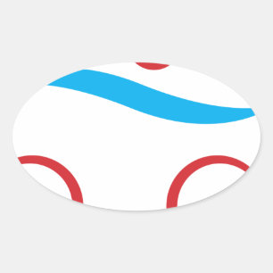 Sticker Ovale Logo cool moderne Triathlon