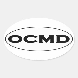 Sticker Ovale Logo d'ovale d'OCMD