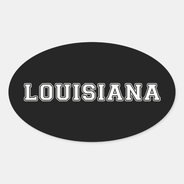 Sticker Ovale Louisiane (Devant)