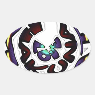 Sticker Ovale Love Hakuna Matata beaux cadeaux