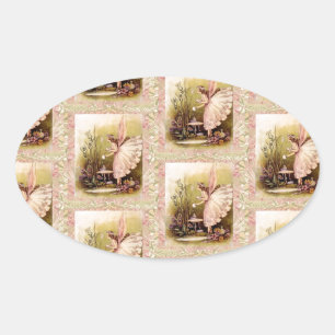 Sticker Ovale Lovely - Fairy Angel