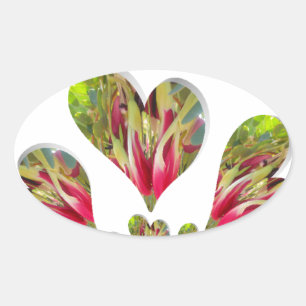 Sticker Ovale Lovely Hearts Humanitarian Day Le monde a besoin d