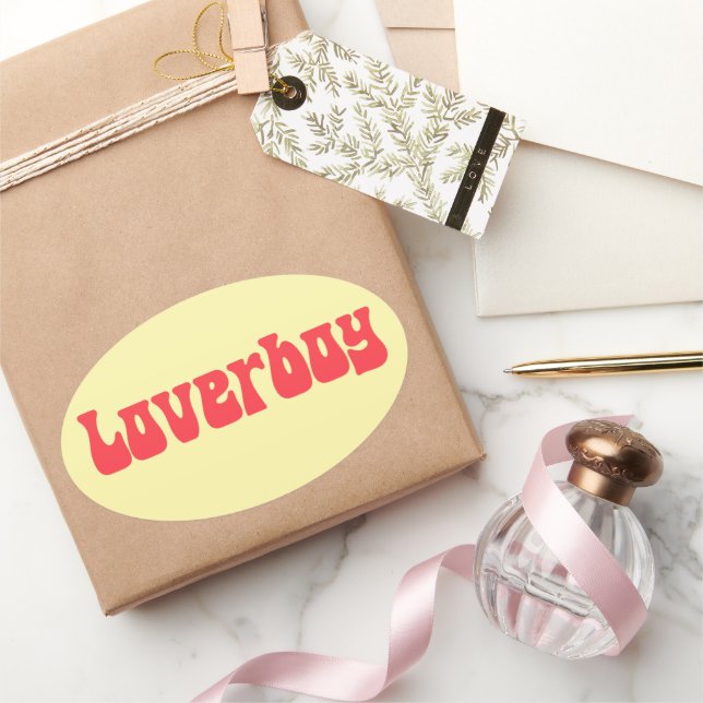 Sticker Ovale Loverboy (Cadeaux)