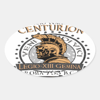 Sticker Ovale Lucius Voreno, un célèbre centurion romain