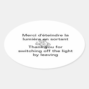Sticker Ovale lumière