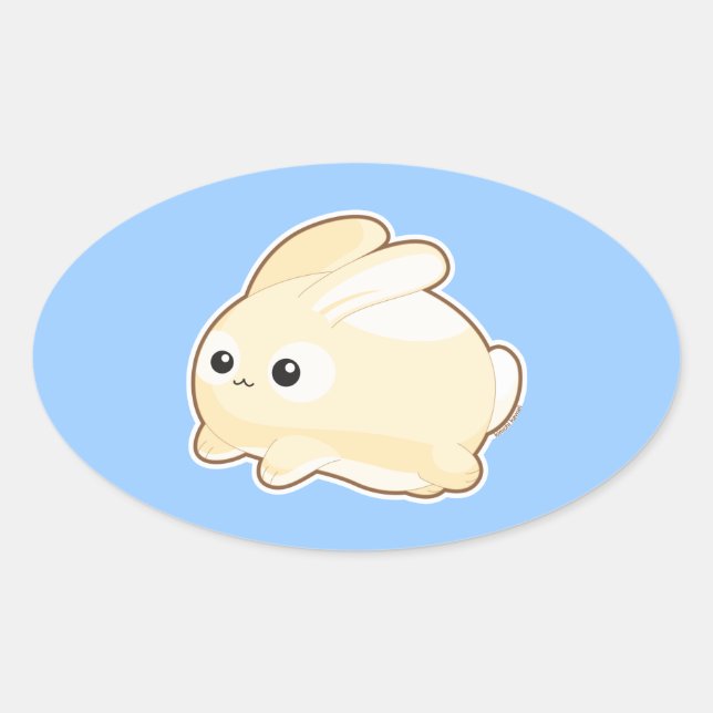 Sticker Ovale M. Bunny (Devant)